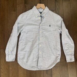 Ralph Lauren Boys Checkered Button-Down Shirt